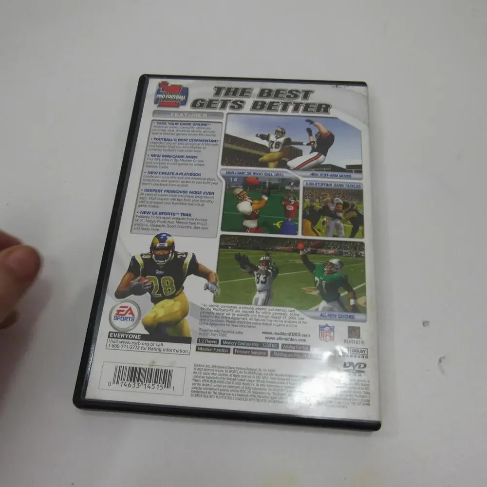 Madden NFL 2003 (Sony PlayStation 2, 2002)  3‎